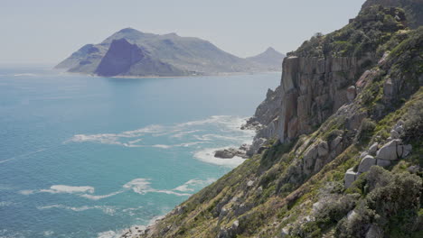 Chapman's-Peak-Dirve,-with-a-view-of-Hout-Bay,-Cape-Town,-SOuth-Africa
