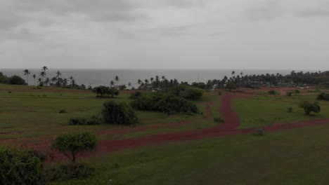Indian-green-beach-and-ocean-.-Aerial-fooatge