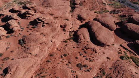 Drone-circling-red-rock-park
