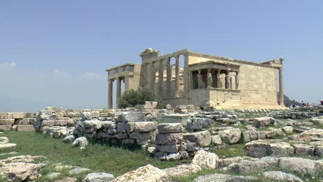 El-Erechtheion-Es-Un-Antiguo-Templo-Griego-En-El-Lado-Norte-De-La-Acrópolis-De-Atenas
