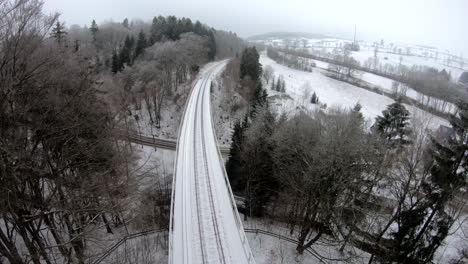 Eisenbahn-Im-Winter