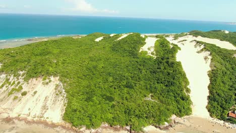 Aerial-shot-of-land-form-in-beach-of-Natal
