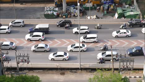 Stadtverkehr-Von-Der-Seite-Zeitraffer-Bangkok