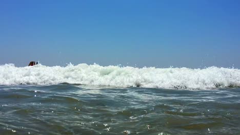 Ocean-water-waves-hitting-the-camera