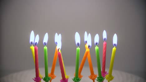 Candles---Twelve-Colorful-Birthday-Candles-Burning
