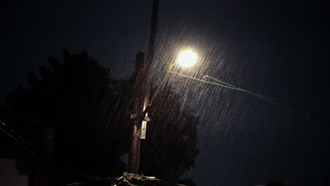 Lamp-post-under-the-rain