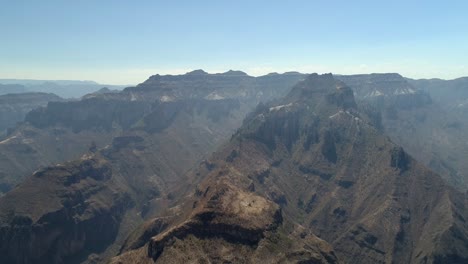 Aerial-shot-of-the-epic-Urique-Canyon-in-Divisadero,-Copper-Canyon-Region,-Chihuahua