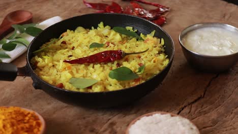 Aloo-Kanda-Poha-or-Tarri-Pohe-with-spicy-chana-masala-curry