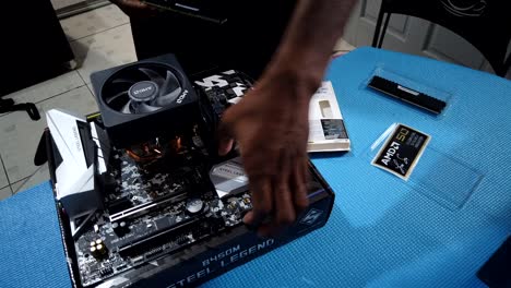 A-time-lapse-of-a-motherboard-being-put-together