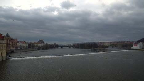 A-view-of-Prague-from-Charles-Bridge,-Czech-Republic