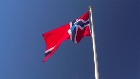 Norwegian-flag-in-the-wind