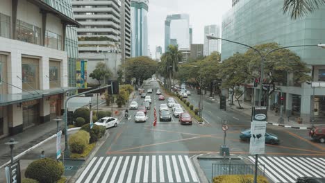 Verkehrskreuzung-In-Manila,-Philippinen