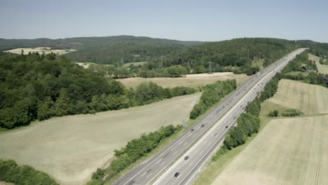 Drone-Aerial-Views-of-the-Autobahn-in-Germany-Motorway