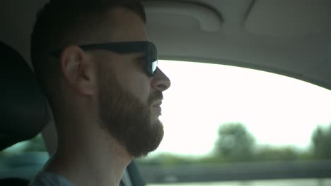 Autofahrer-Zeitlupenvideo