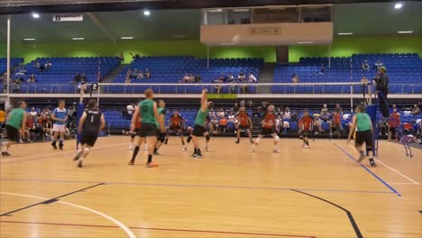 Shot-of-volleyball-players-above-years-old-gathering-in-the-world-master-game-at-Waitakere-Trust-Stadium