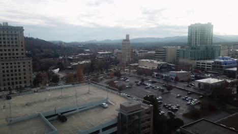 Aerial-Asheville-NC-Skyline--in-4k