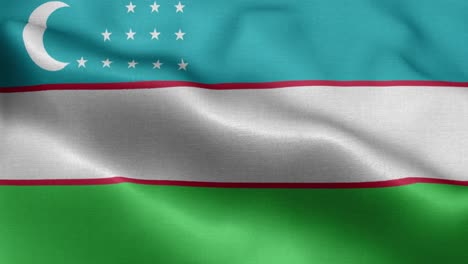 Winkende-Schleife-4K-Nationalflagge-Usbekistans