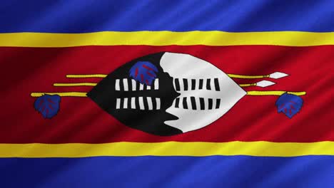 Bandera-De-Swazilandia-Ondeando-Fondo