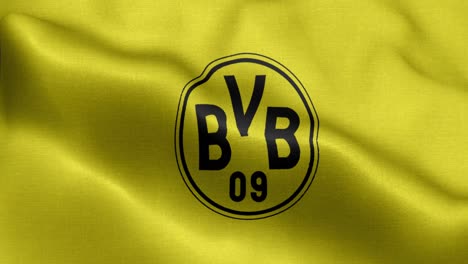 Yellow-4k-animated-loop-of-a-waving-flag-of-the-Bundesliga-soccer-team-Borussia-Dortmund