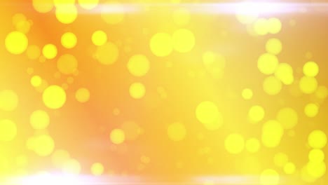 Abstract-gold-background-with-two-lens-flares-on-the-top-and-bottom-of-the-frame-and-blurred-white-lights-with-Bokeh-effect-2D-animation
