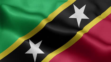 Wehende-Schleife-4K-Nationalflagge-Von-St.-Kitts