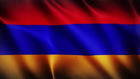 Flagge-Armeniens-Weht-Im-Hintergrund