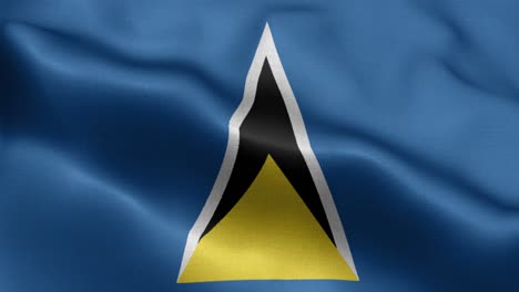 Waving-loop-4k-National-Flag-of-Saint-Lucia