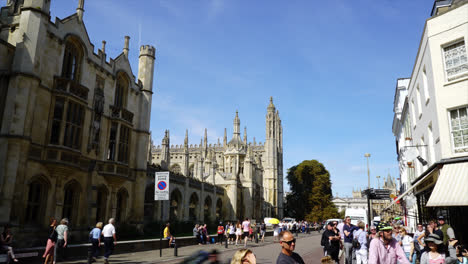 Cambridge-England,-circa-:-Timelapse-Cambridge-City-in-United-Kingdom