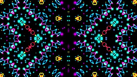 Kaleidoskop-Party-Beleuchtet-Farben-Hintergrund