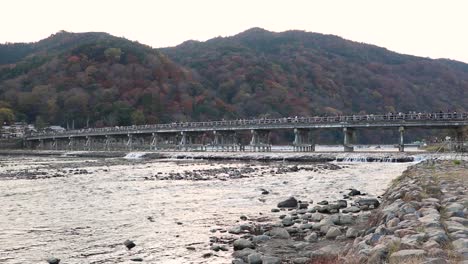 Togetsukyo-Bridge-at-Arashiyama,-Kyoto