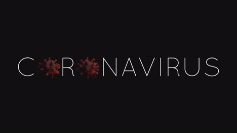 CORONAVIRUS-Animated-Title-On-A-Black-Background