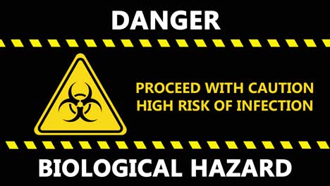 Intermittierendes-Gefahrenzeichen-Für-Biologische-Gefahren-Für-Die-Verbreitung-Von-Nachrichten-über-Die-Covid-19-Pandemie