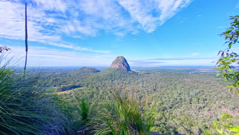 Awesome-time-lapse-of-Mount-Tibrogargan-from-Mount-Tibberoowuccum-summit-on-a-sunny-day