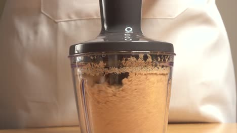 Mixing-cookies-in-a-mixer-to-make-a-vertical-panoramic-cake-base