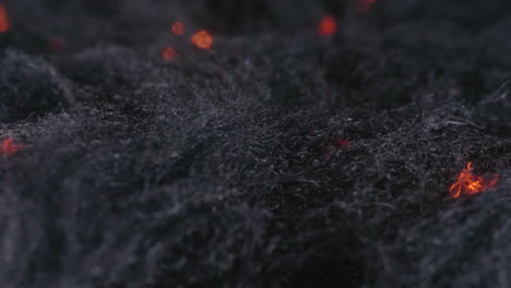 Close-Up-Of-Flaming-Steel-Wool