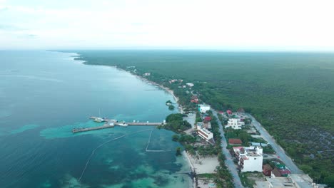 Seashora-Von-Mahahual-In-Der-Nähe-Von-Cancun-In-Mexiko