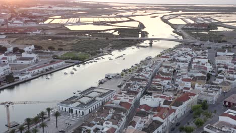 Amazing-overview-shot-from-Tavira,-Portugal