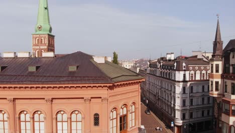 Sightseeing-balcony-of-the-Art-Museum-Riga-Bourse-Latvia-aerial