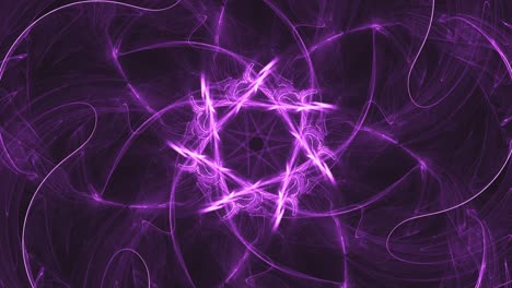 Kosmisch-Rosa-Blühender-Fraktaler-Wirbel-In-Eine-Andere-Dimension-Der-Zeit,-Mystische-Muster-Und-Höheres-Bewusstsein-–-Endlose-Schleifen-Hintergrundanimation