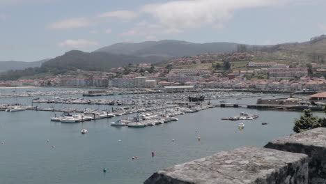 View-over-Baiona-Marina-from-Monterreal-Fort