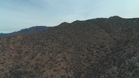 Drone-shot-over-mountains-in-New-Mexico