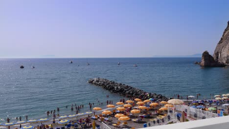 Sorrento-Italy,-Meta-Di-Timelapse-Of-The-Beach
