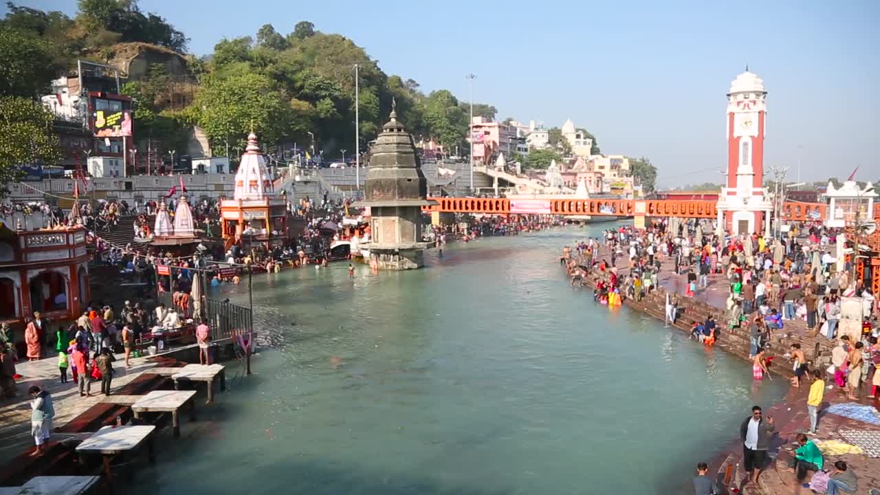 Premium stock video - Haridwar,uttarakhand,india shot of haridwar,har ...