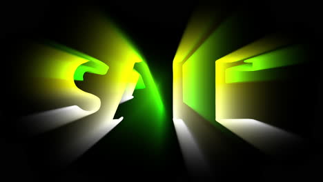 Seamless-loop-searchlight-SALE-sign-animation-TEN-SECONDS-YELLOW-GREEN