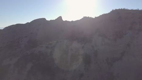 Drone-revealing-two-huge-Californian-mountains