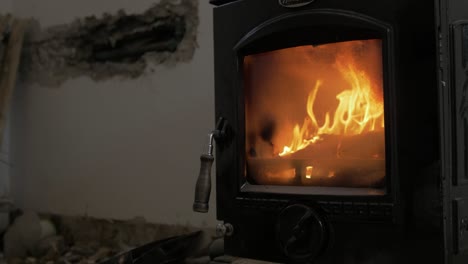 Lovely-stove-slow-motion-fire-and-flames-renovating-house