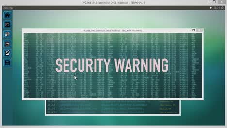 Bildschirmanzeige-Desktop-–-Sicherheitswarnsequenz
