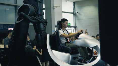 Testing-Advanced-Car-Simulator-at-2019-International-Auto-Show-in-Shenzhen,-China