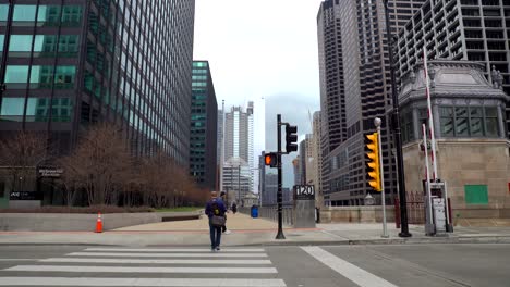 Vistas-Desde-La-Vida-Cotidiana-En-El-Loop,-Chicago