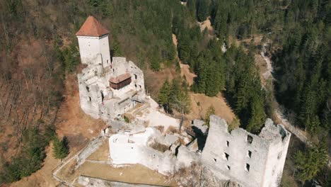 Ancient-ruined-castle-Kamen-overview